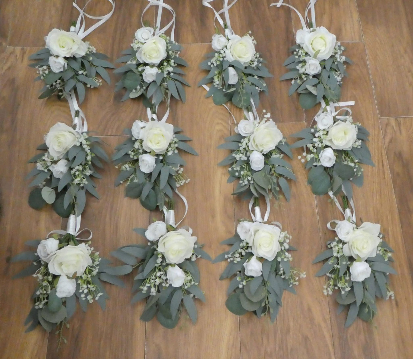 The Bespoke Pew Ends. Made To Match The Bouquets In Your Box