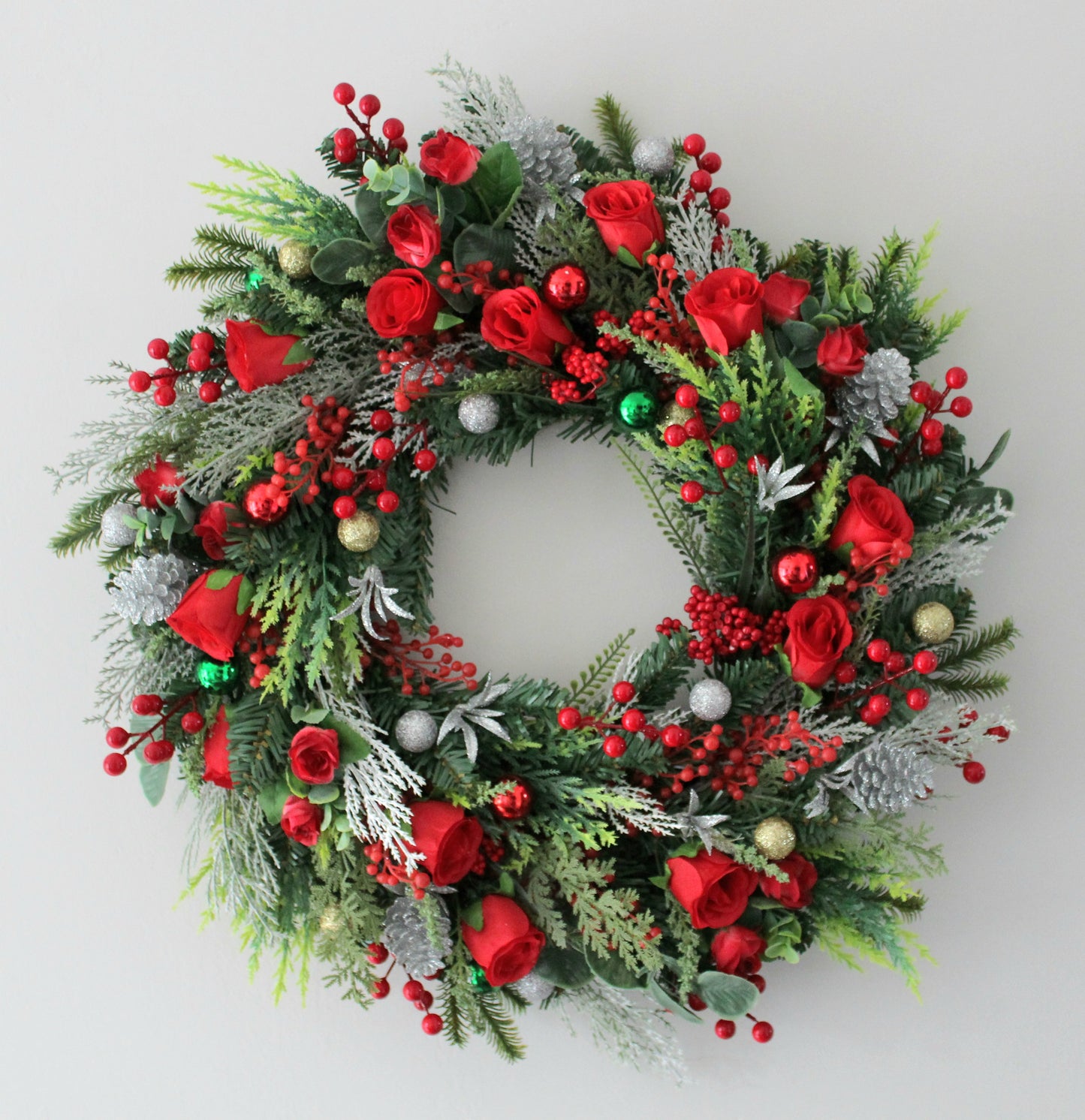 Evergreen Elegance Door Wreath