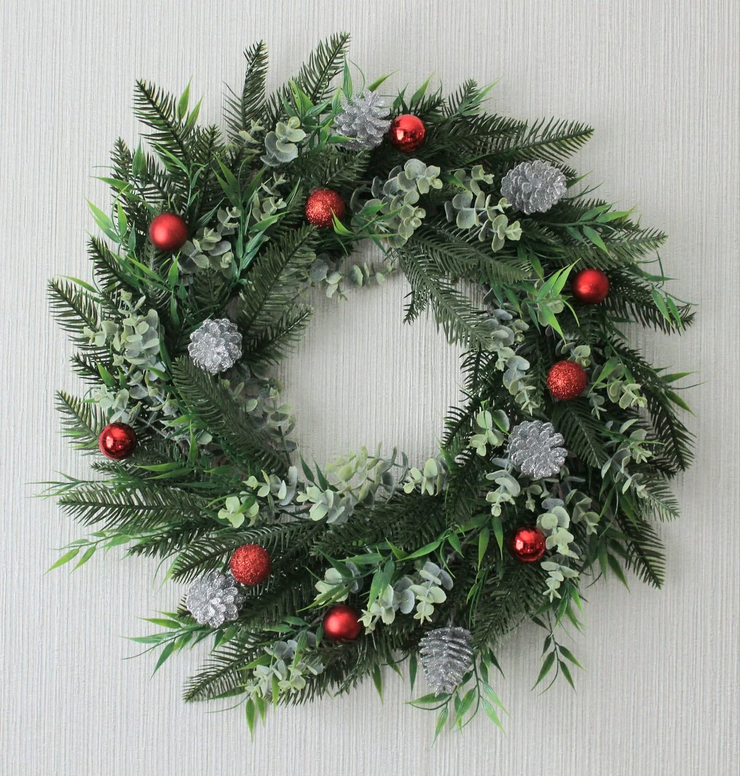 Shimmer and Spruce Door Wreath
