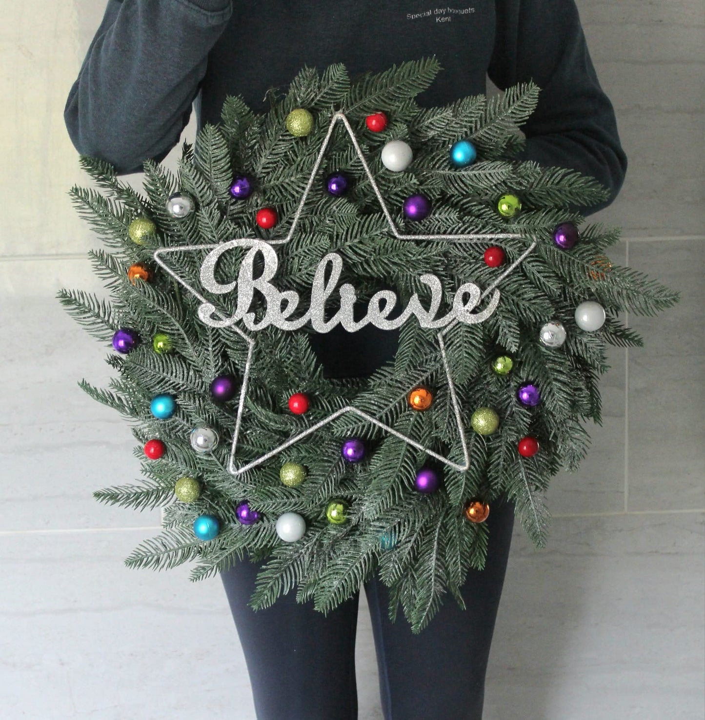 Believe In Magic Door Wreath