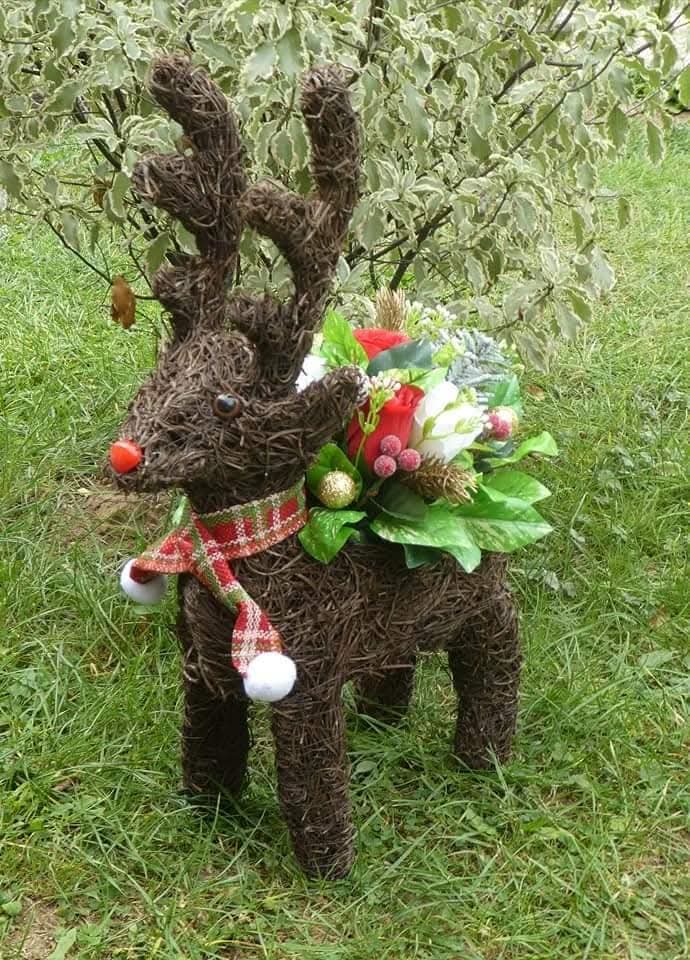 Standing Reindeer Planter