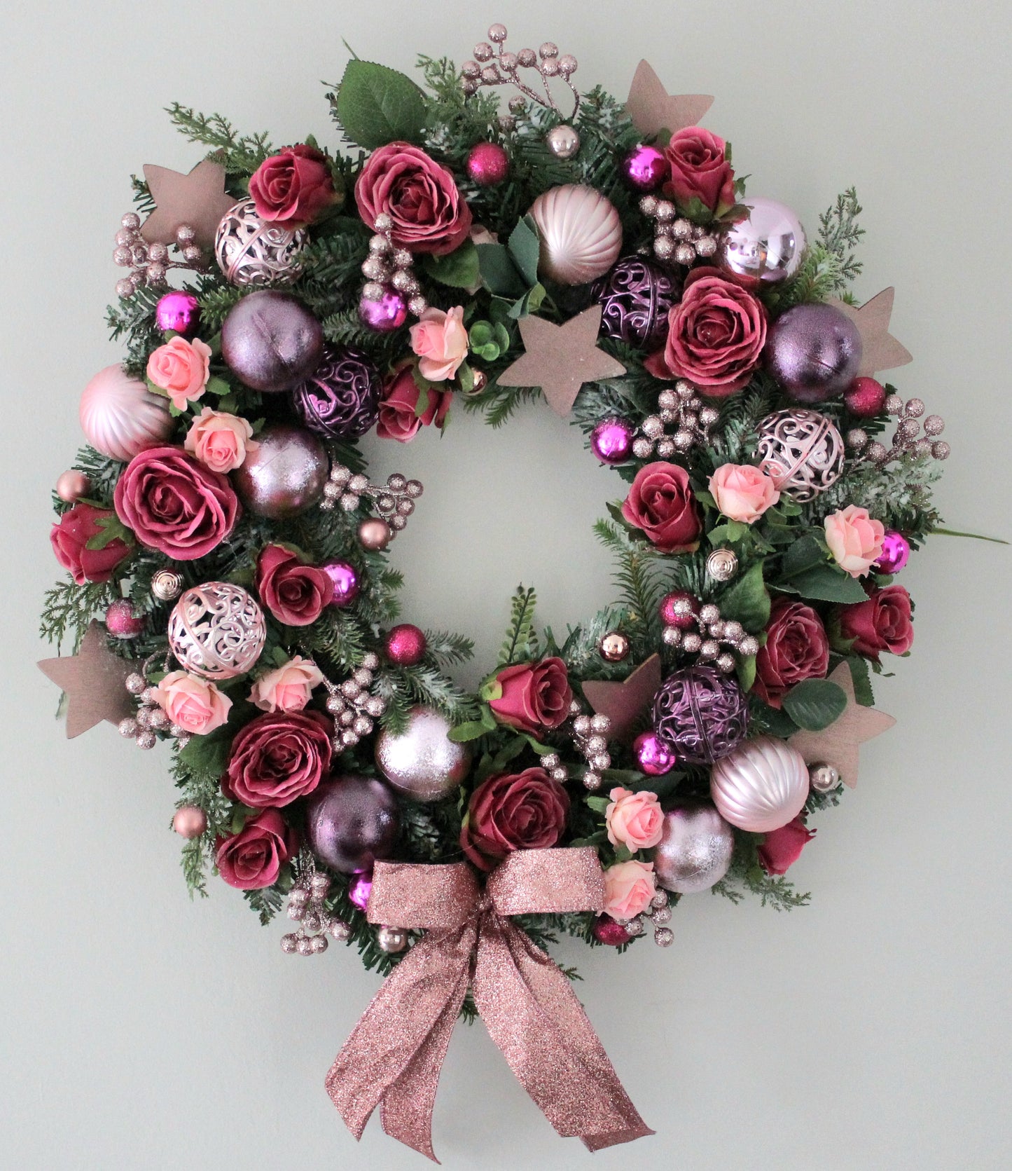 Frosted Berry Deluxe Door Wreath
