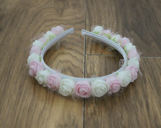 The Jackie Flower Girl Rose Headband