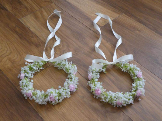 The Gypsophilia and Rose Flower Crown