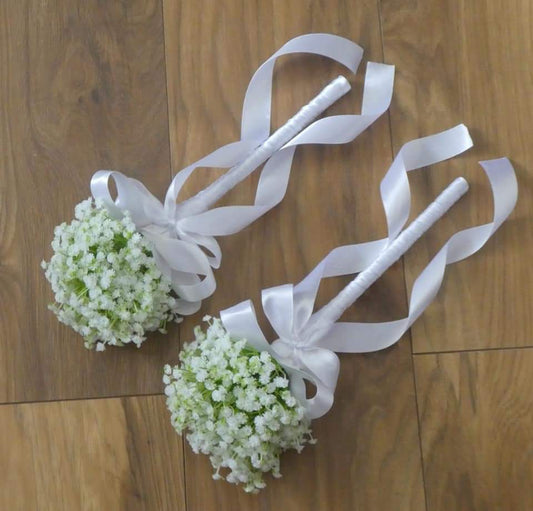 Gypsophilia Spray Flower Girl Wand