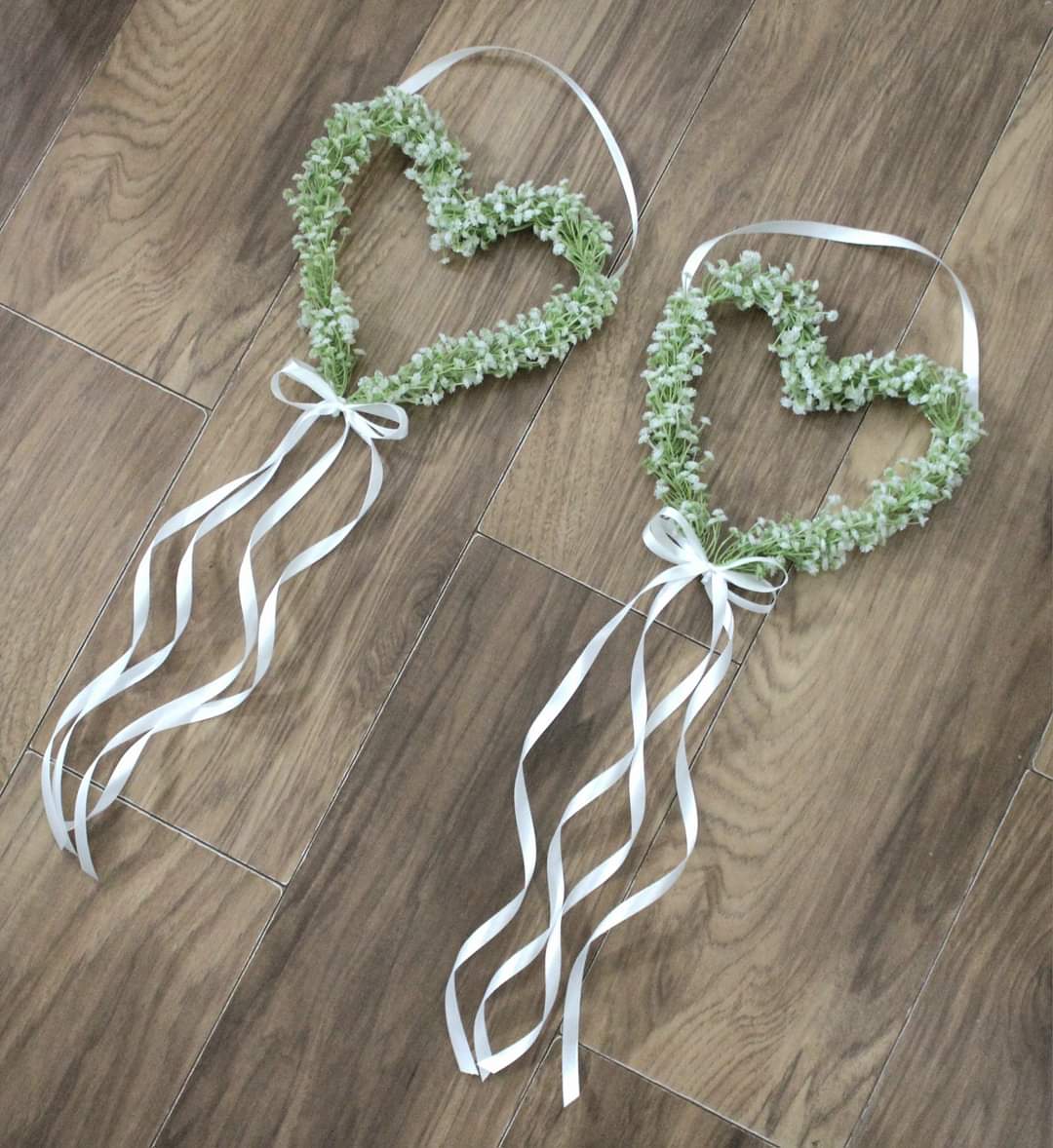 Gypsophilia Heart Shaped Flower Girl Pomander