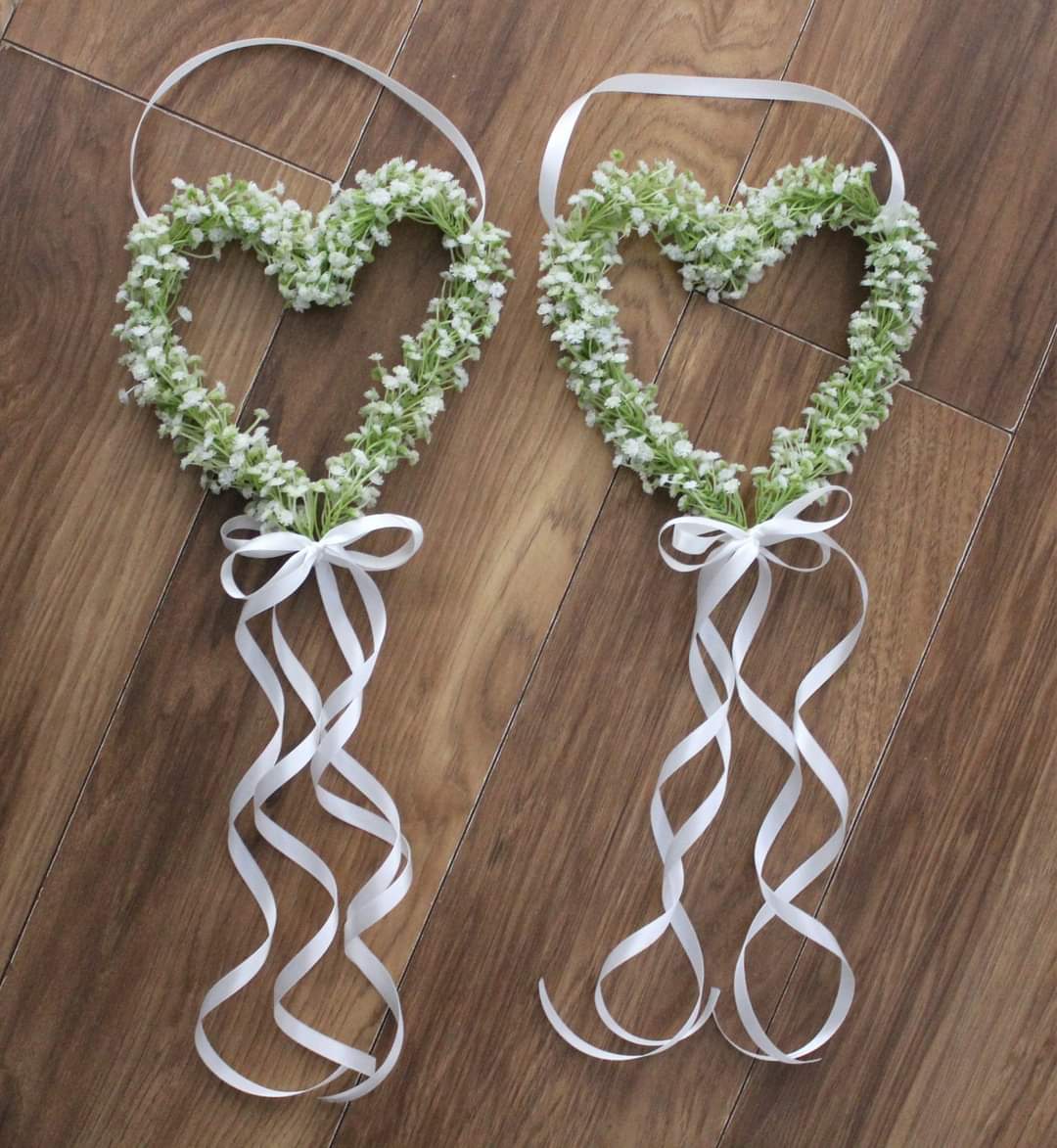 Gypsophilia Heart Shaped Flower Girl Pomander