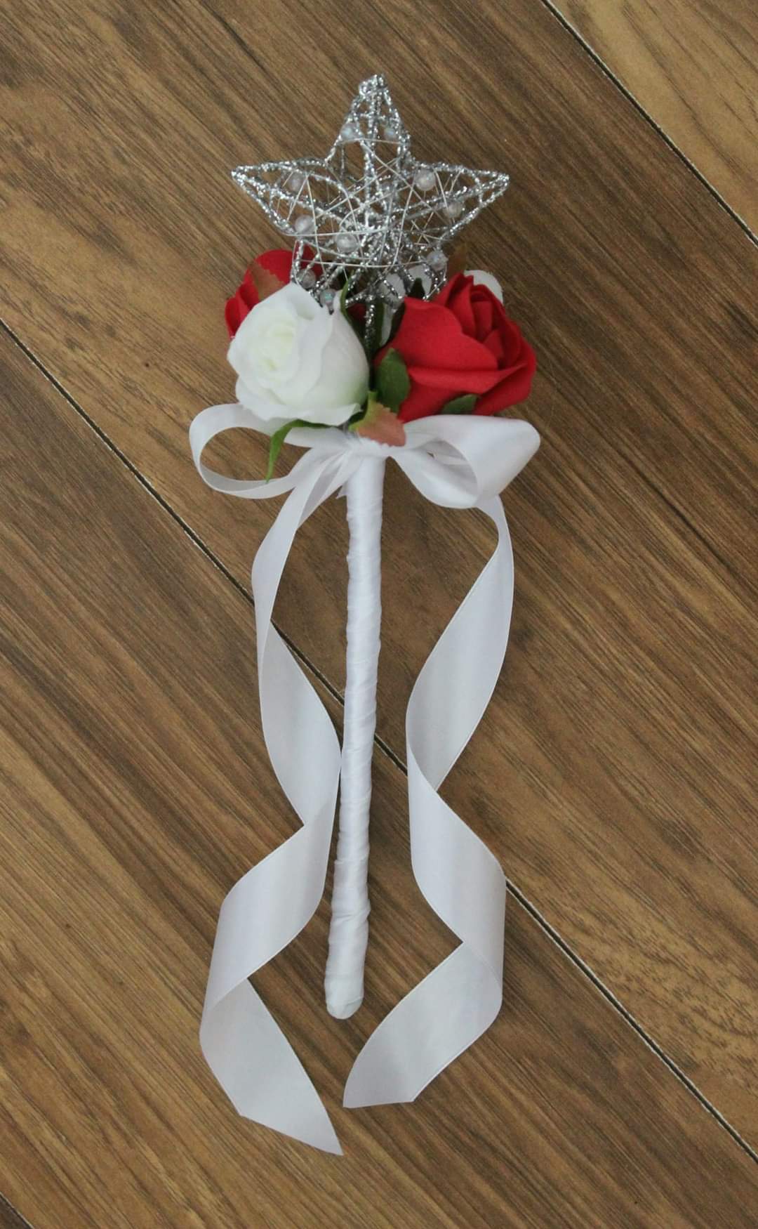 The Helena Star Flower Girl Wand