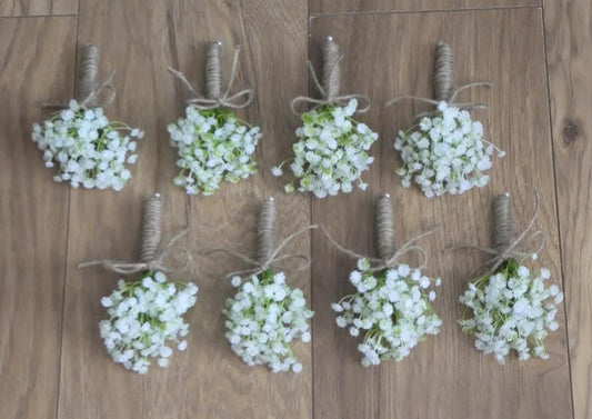 The Gypsophilia Buttonhole