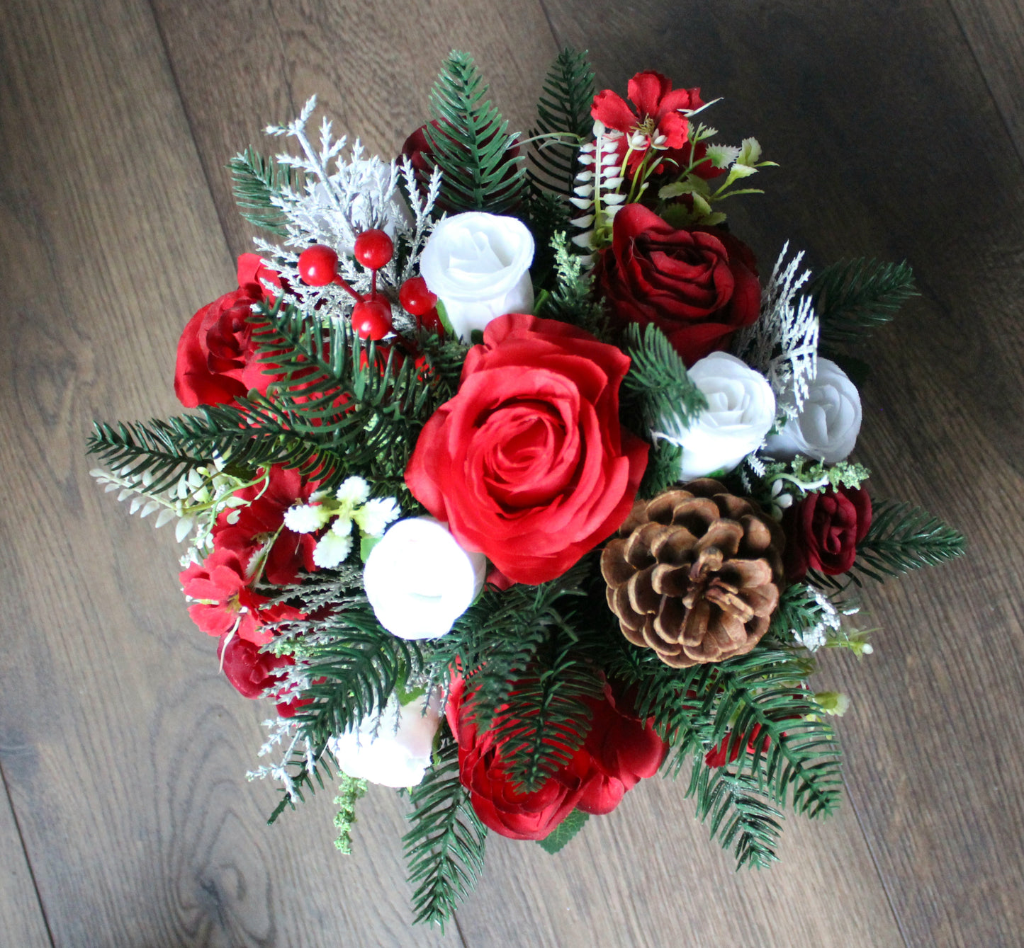 Christmas Grave Pots