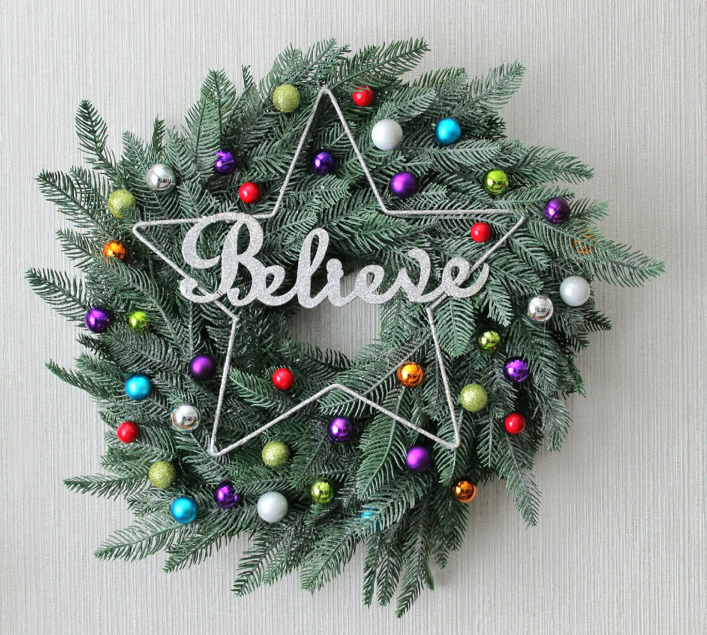 Believe In Magic Door Wreath