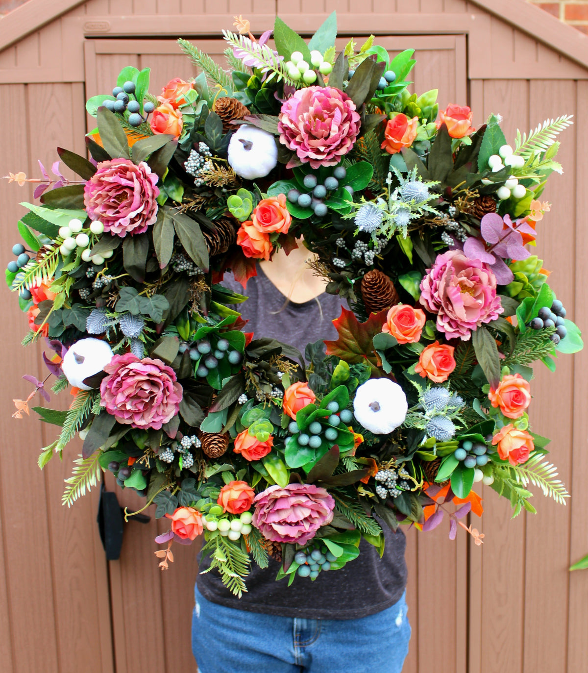 Berry Bakewell Deluxe Door Wreath 60cm