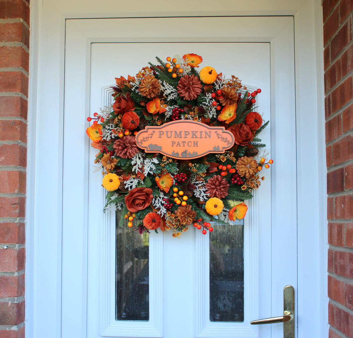 Pumpkin Patch Deluxe Door Wreath 60cm