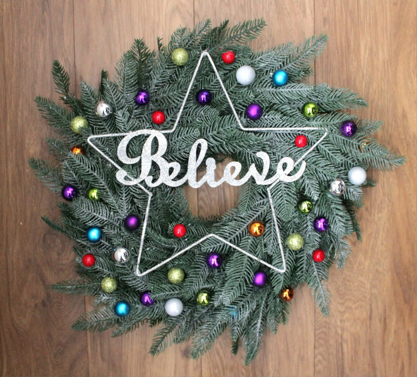 Believe In Magic Door Wreath
