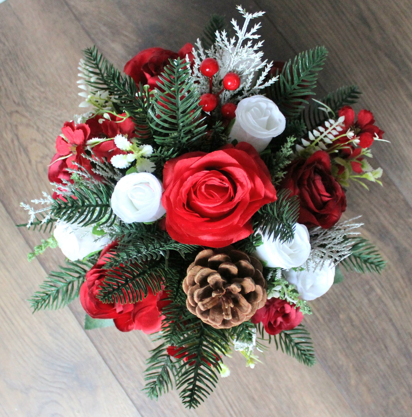 Christmas Grave Pots