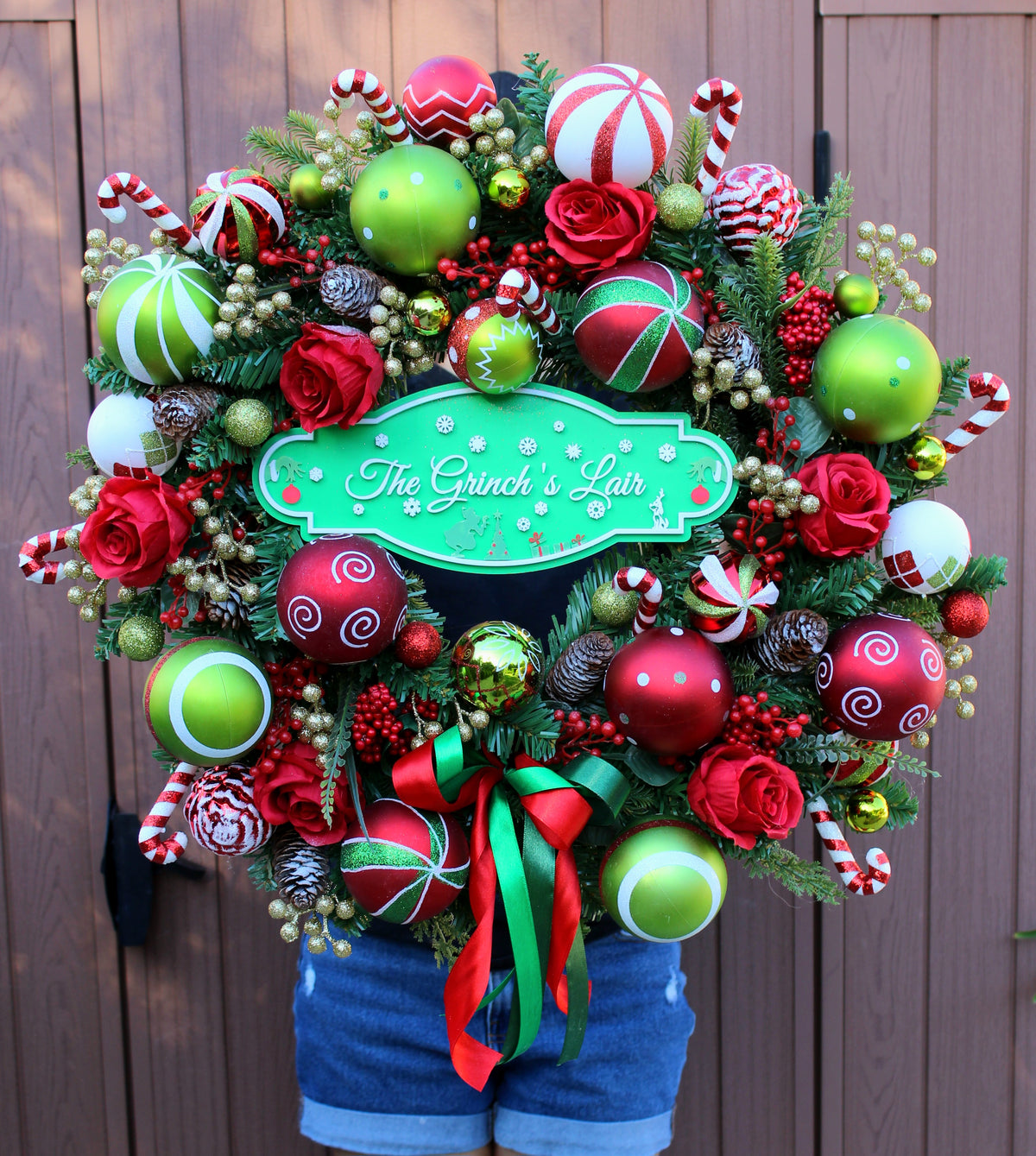 The Grinch's Lair Door Wreath 60cm