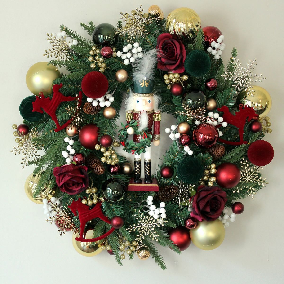 The Nutcracker Toybox Christmas Door Wreath 60cm