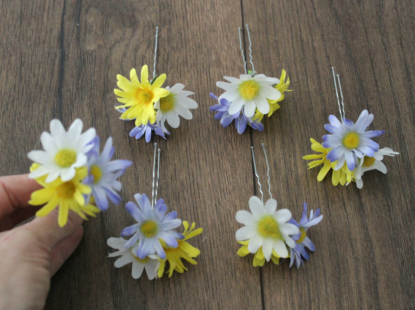 The Rose Wildflower Hair Grips