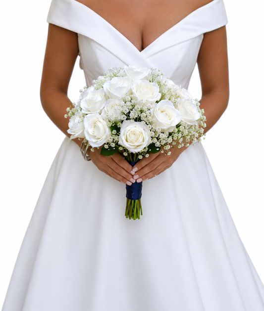 The Gypsophilia and Rose Bouquet