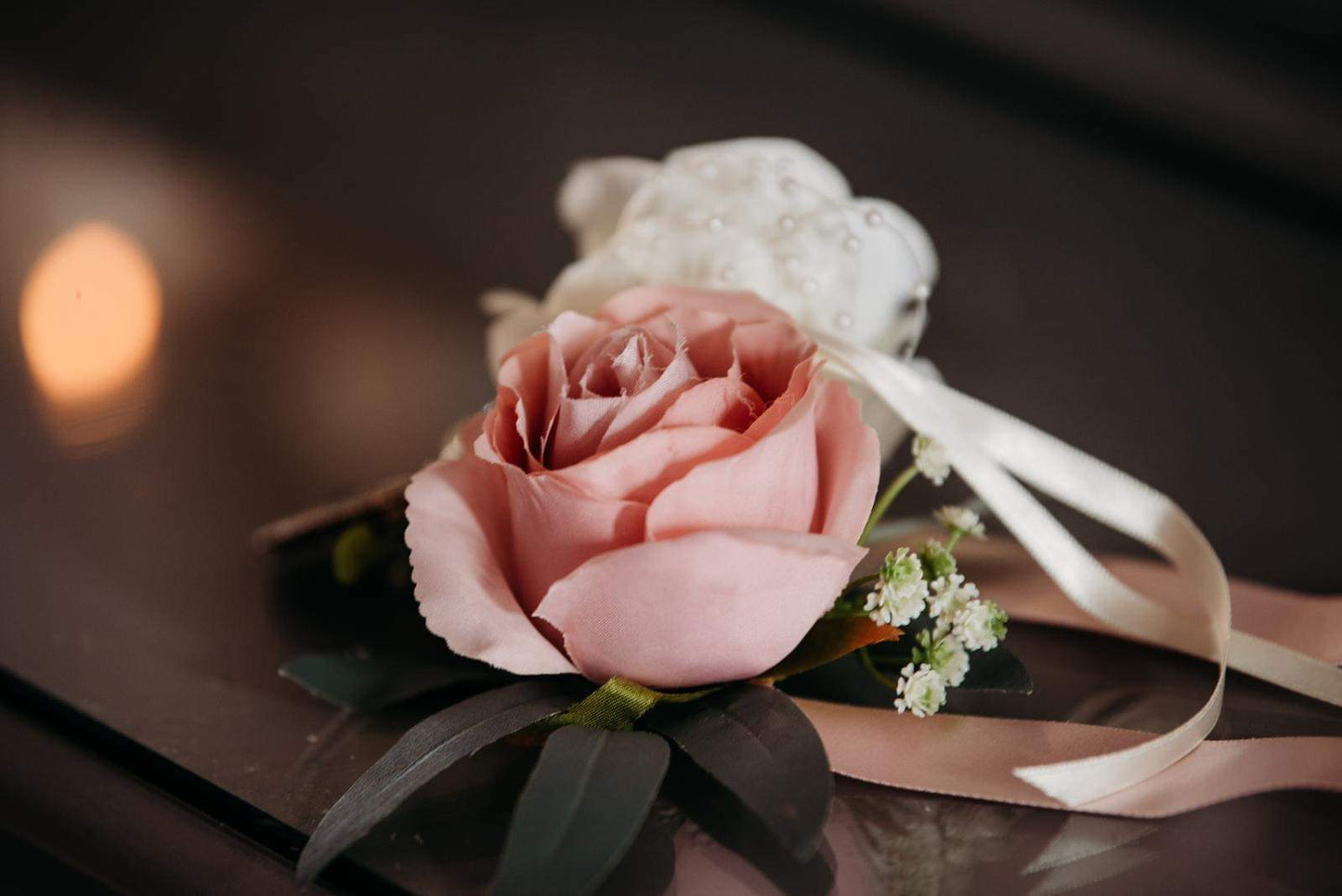 The Bespoke Wrist Corsage. Made To Match The Bouquets In Your Box