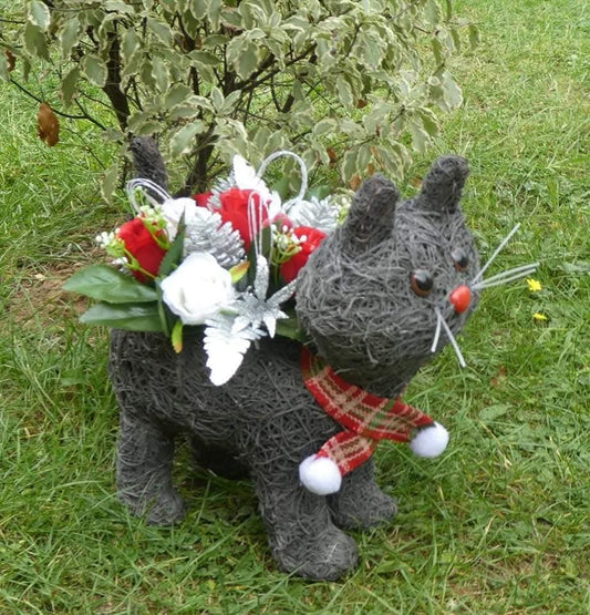 Grey Cat Planter